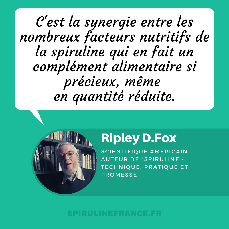 synergie de la spiruline Ripley D. Fox